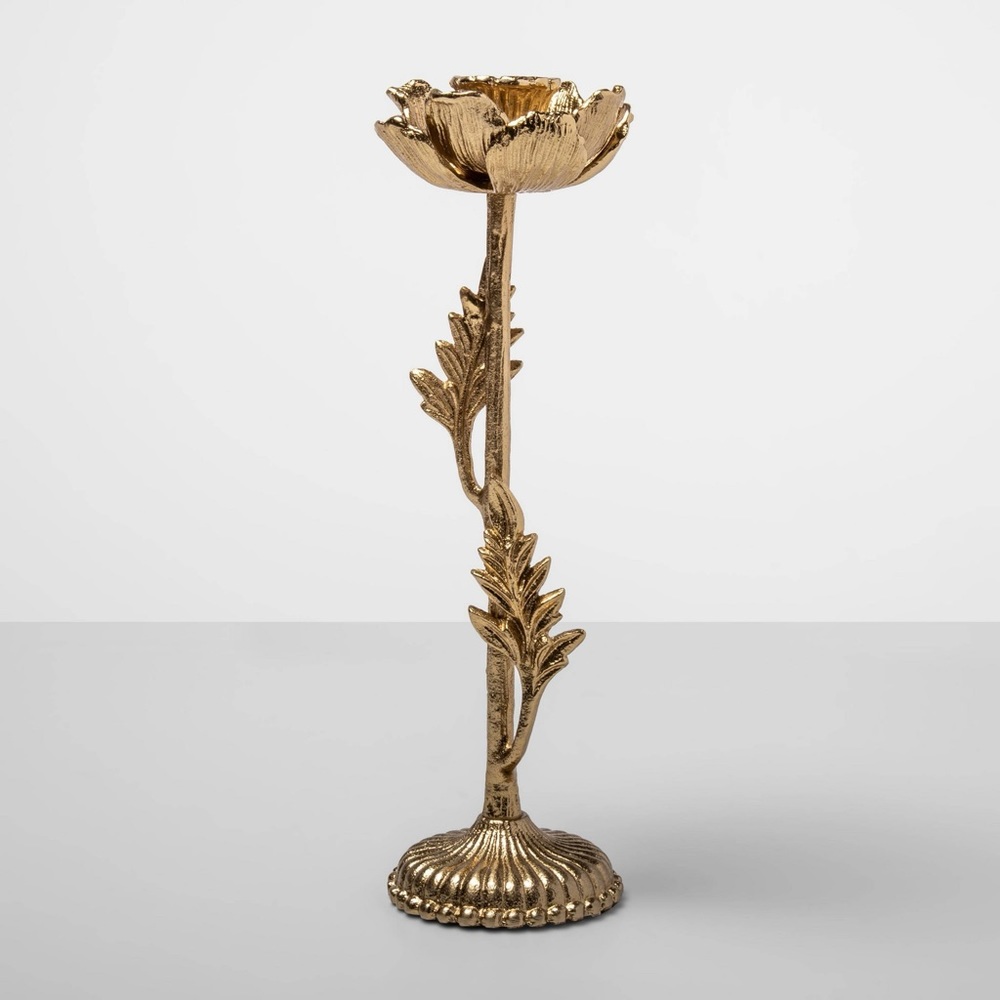 Opalhouse Brass Finish Taper Candle Holders
